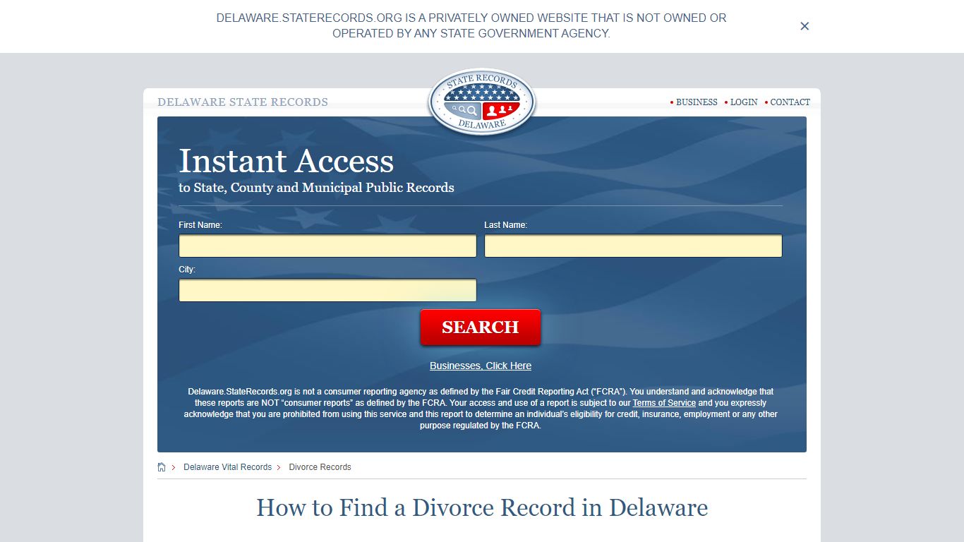 How to Find a Divorce Record in Delaware